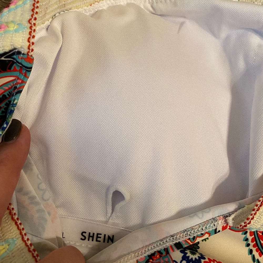 NWT One Piece bathing suit. GORGEOUS details. Shein. XL 12-14 - Picture 8 of 8